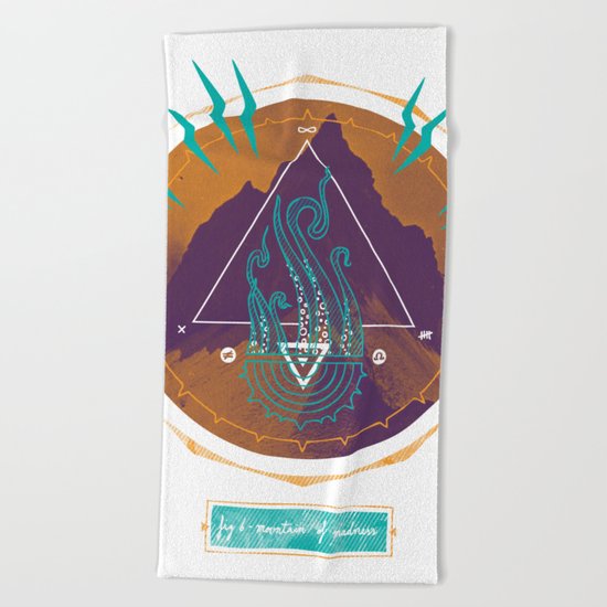 The Mountain of Madness Beach Towel