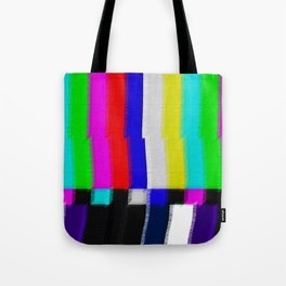 TV Screen Color Bars Tote Bag