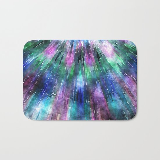 Textured Watercolor Tie Dye Bath Mat