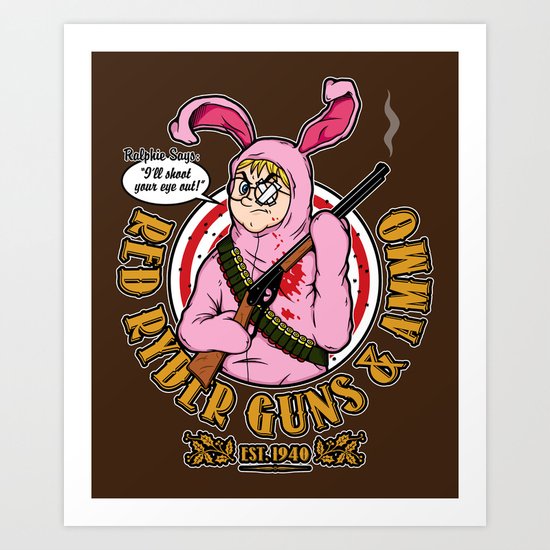 Red Ryder Guns & Ammo Art Print