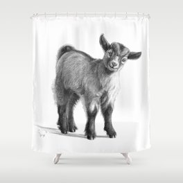 Goat baby G097 Shower Curtain