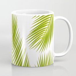 Tropical Green Palm Tree Leaf  Coffee Mug