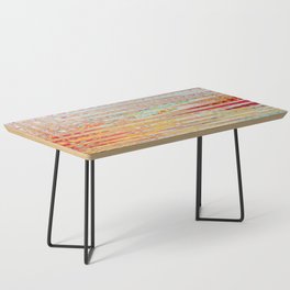 Distorted Abstract Pattern Coffee Table