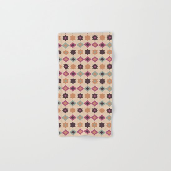 Retro pattern . Pastel . Hand & Bath Towel
