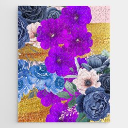 Flower Collage Abstract  Jigsaw Puzzle