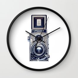 Vintage Camera Twin Lens Flexaret Wall Clock