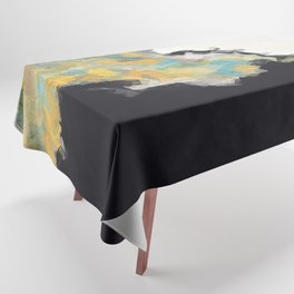 Higher Ground Green Abstract Tablecloth