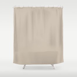 BUNGALOW BEIGE SOLID COLOR Shower Curtain