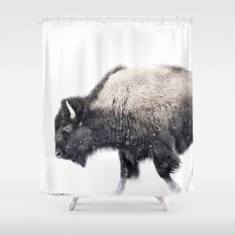 Bison in Yellowstone National Park Shower Curtain