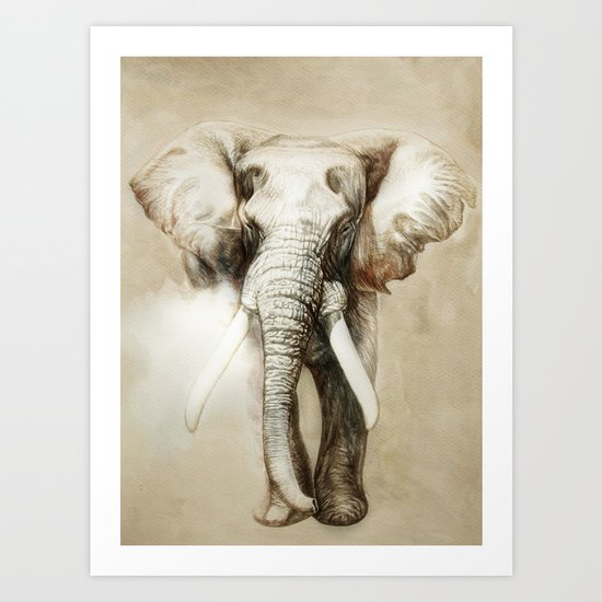 Elephant Art Print