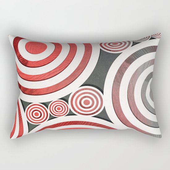 Drop Close/Red Rectangular Pillow