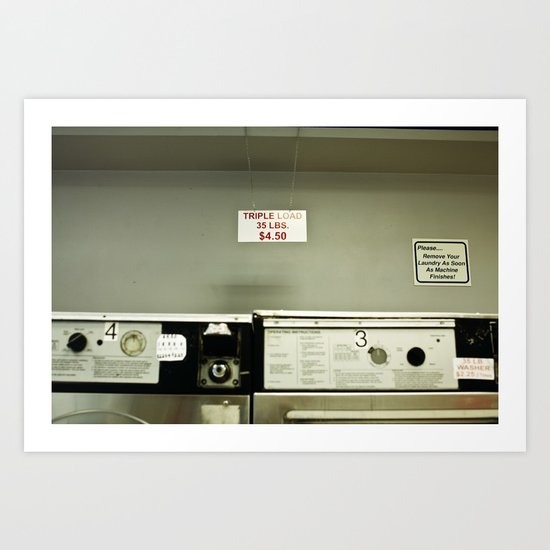 Laundry art photo NYC Art Print
