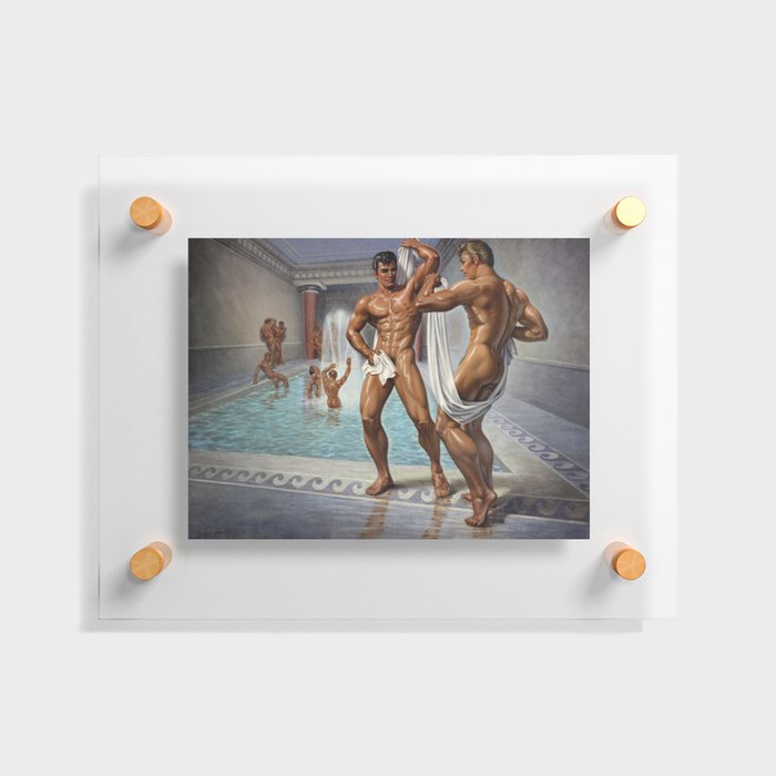 Bathhouse Boys Floating Acrylic Print
