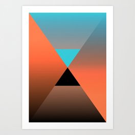 Triangle 4 Art Print | Abstract, Vector, Illustration 