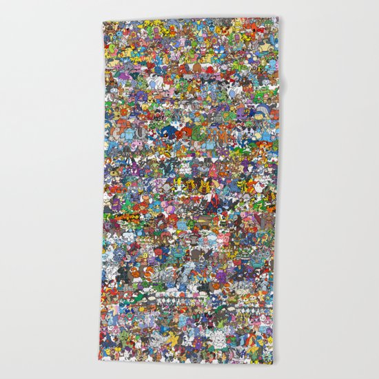 pokeman Beach Towel