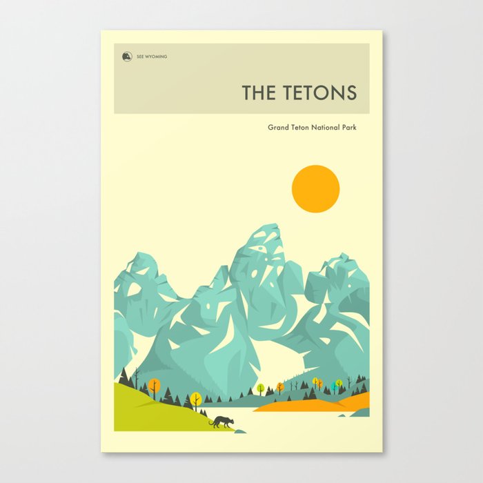 THE TETONS Canvas Print