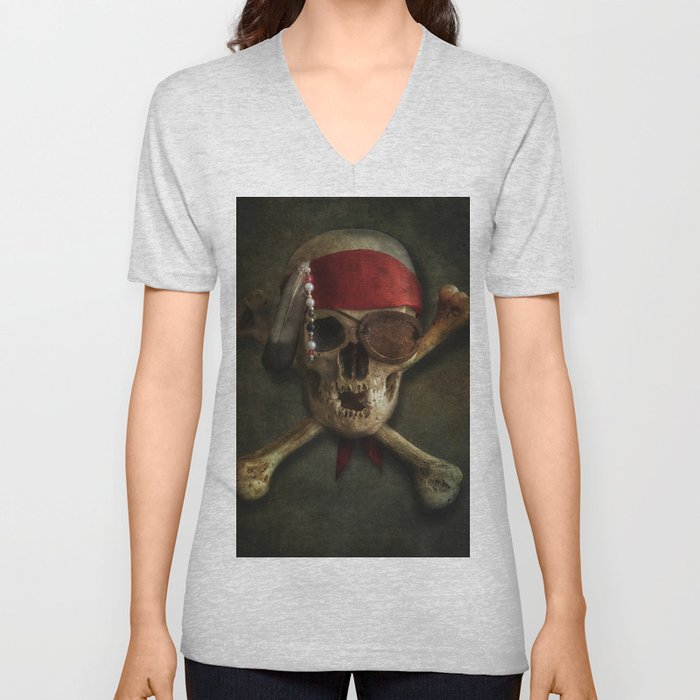 Once a pirate V Neck T Shirt