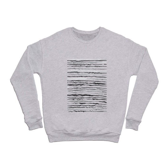 Waves Pattern Crewneck Sweatshirt