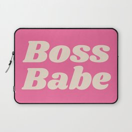 Retro Boss Babe - Pink Laptop Sleeve