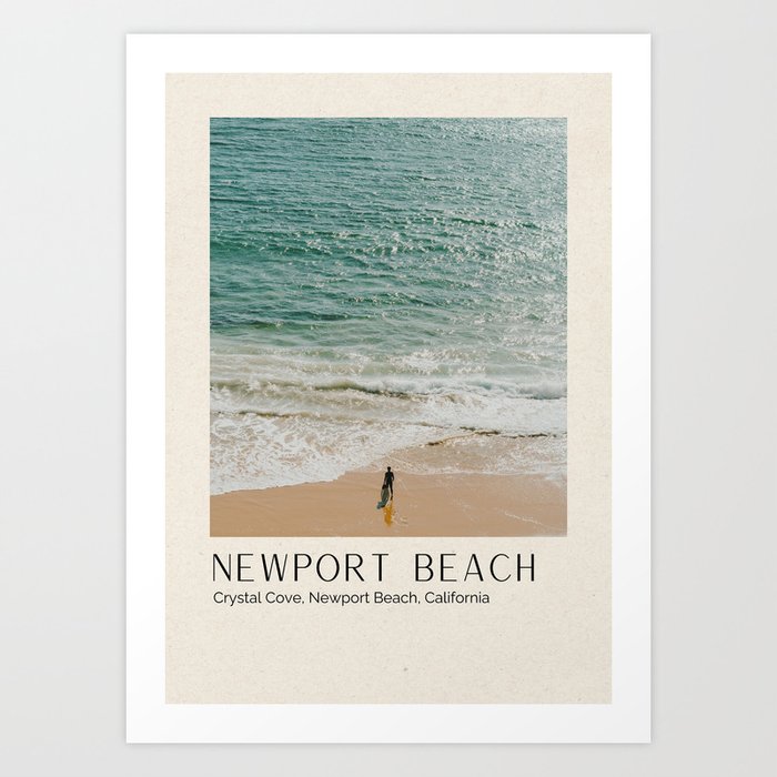 seashore lxi (3) / newport beach, california Art Print