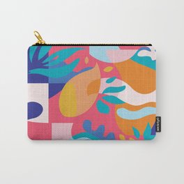 Amalfi Abstraction / Colorful Modern Shapes Carry-All Pouch
