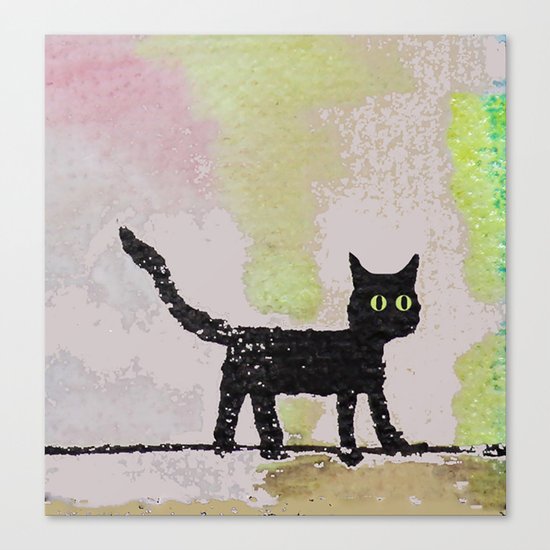 Black Cat Canvas Print