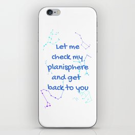 Planisphere iPhone Skin