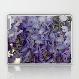 Close Up of Violet Wisteria Flowers Laptop Skin