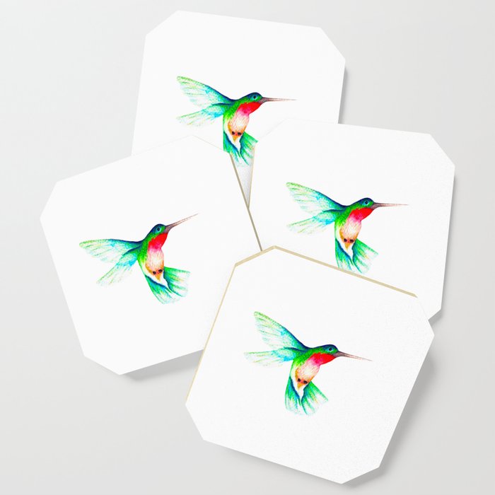 hummingbird watercolour Coaster