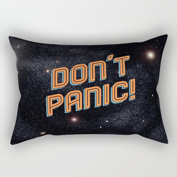 Don't Panic Rectangular Pillow