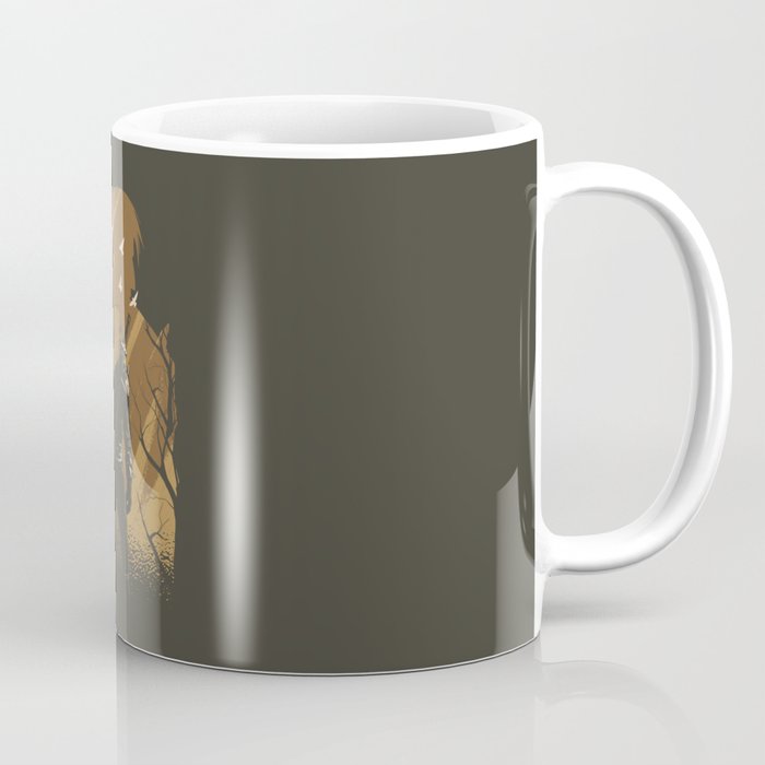 Warrior With Silhouette Coffee Mug