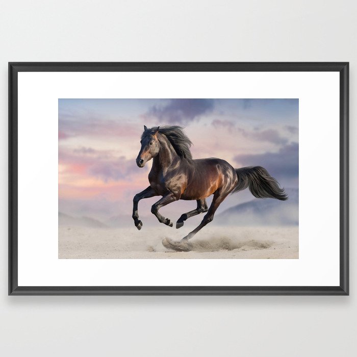 Cute Horse 20 Framed Art Print