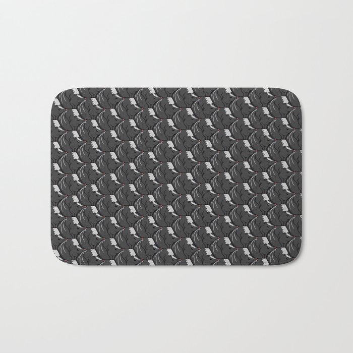 Skunks pattern Bath Mat