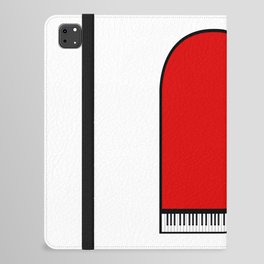 Red Grand Piano iPad Folio Case