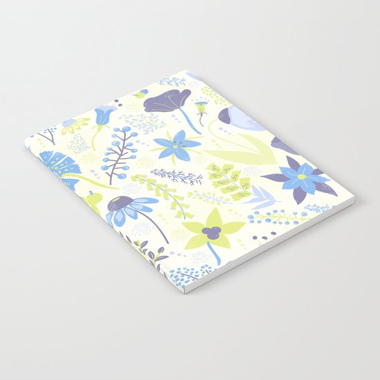 Blue and Purple Wildflowers Notebook