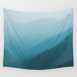 Teal Mountain Magick Wall Tapestry