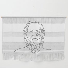Bust of Socrates the Greek philosopher from Athens city one of the founders of Western philosophy	 Wall Hanging