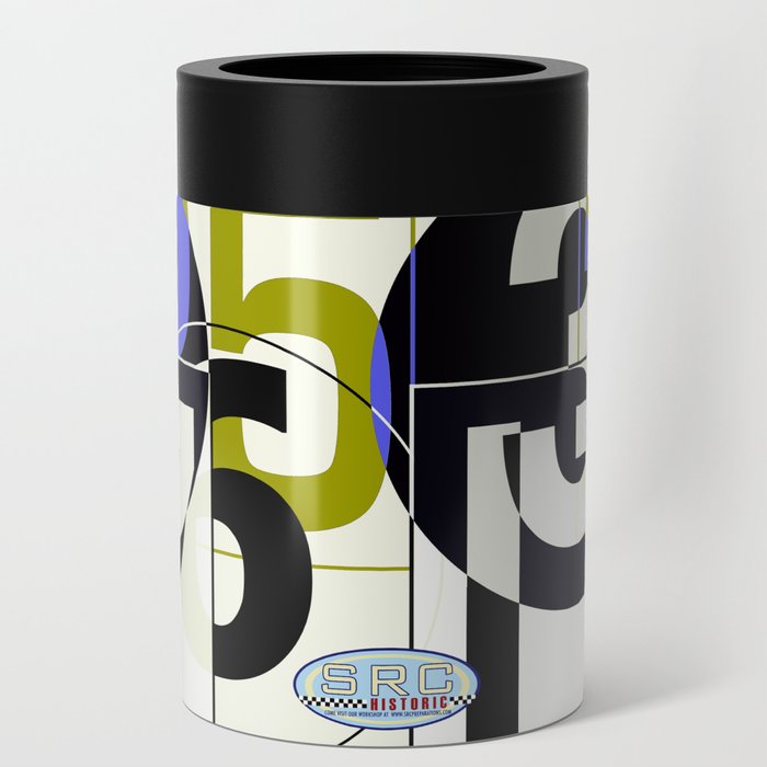 Race Car Art Abstract Auto Art - Race Numbers One Can Cooler