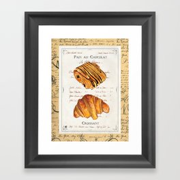 Pastries-Croissants Framed Art Print