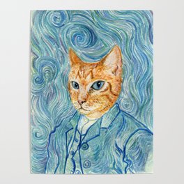 Kitten van Gogh Poster