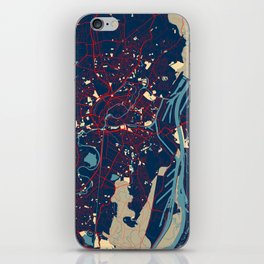 Strasbourg City Map of France - Hope iPhone Skin