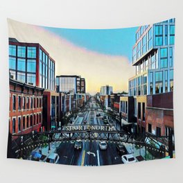 Columbus Streets Ohio Wall Tapestry