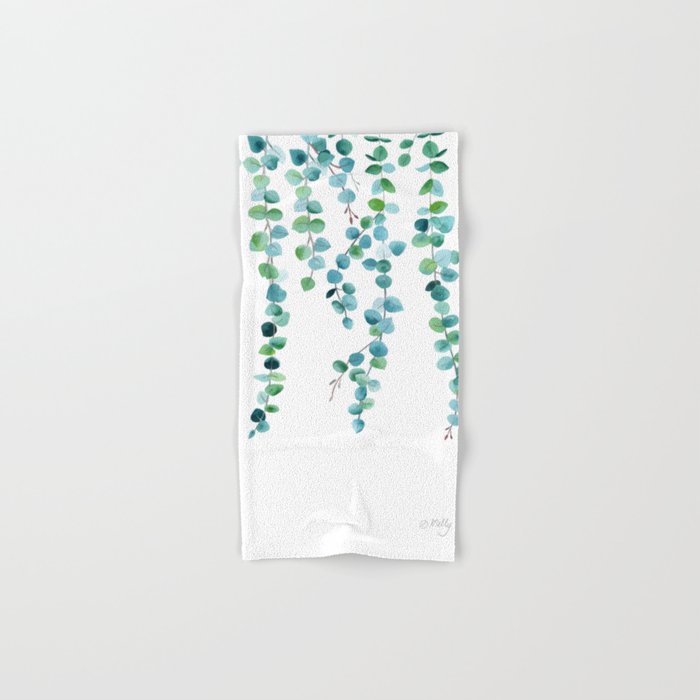 Eucalyptus Watercolor 5 Hand & Bath Towel