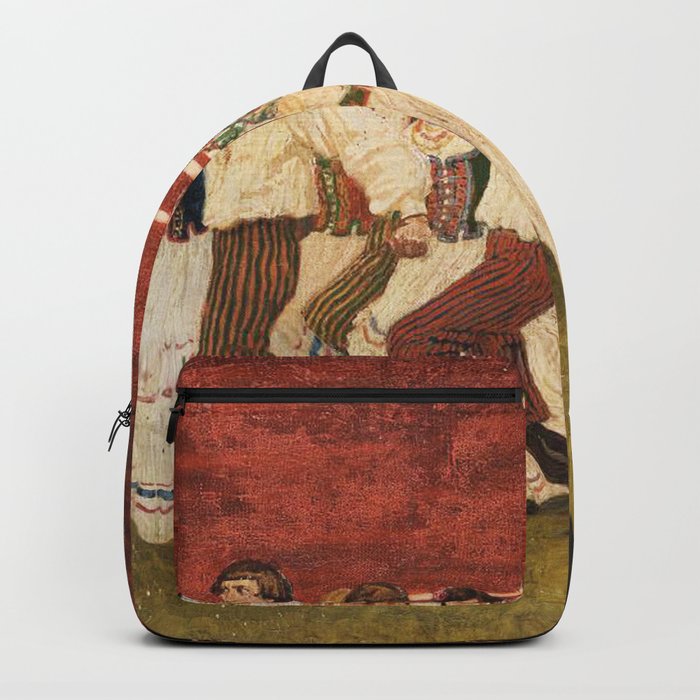 Dance to the violin vintage painting Backpack