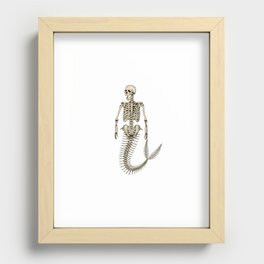 Mermaid Skeleton Recessed Framed Print