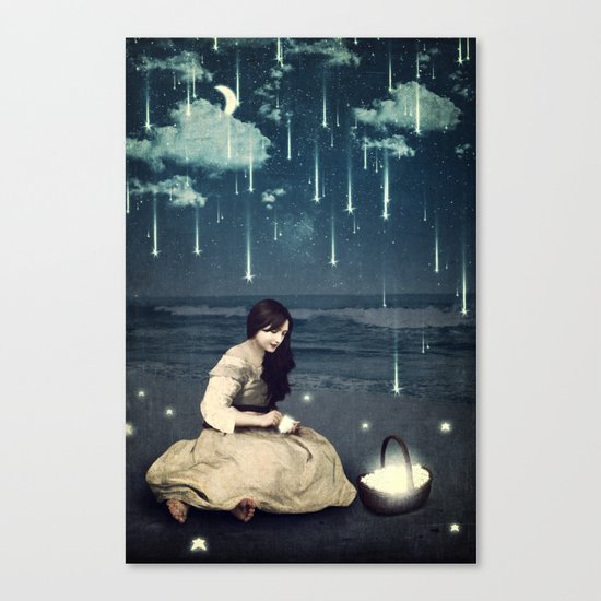 A Basket Of Wishes Canvas Print