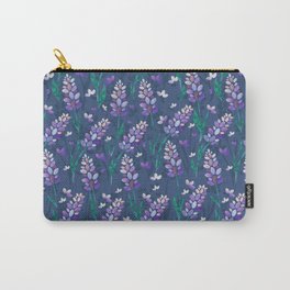 Lavender Fields Pattern, Dark Carry-All Pouch