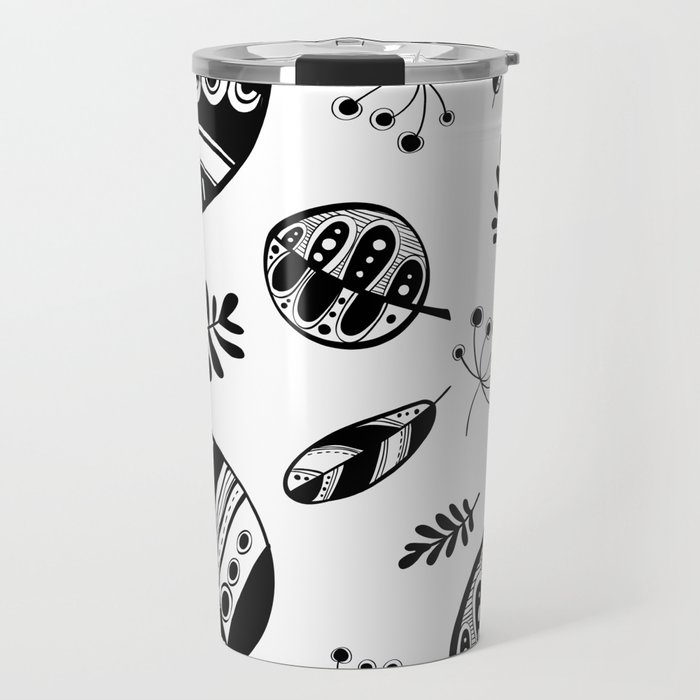 Graphical fall of the leaves Travel Mug