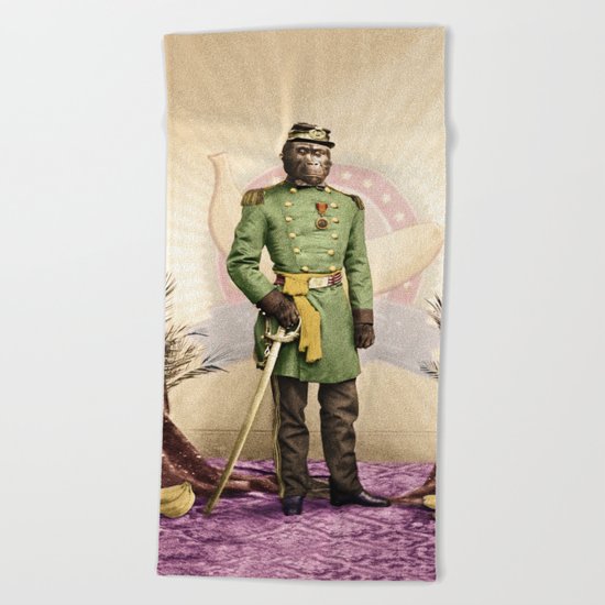 General Simian of the Glorious Banana Republic Beach Towel