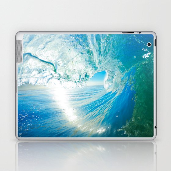 Clear Blue Wave, Surfing Heaven  Laptop & iPad Skin